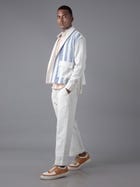 Men kukhna shirt sleeveless shrug pant view 2