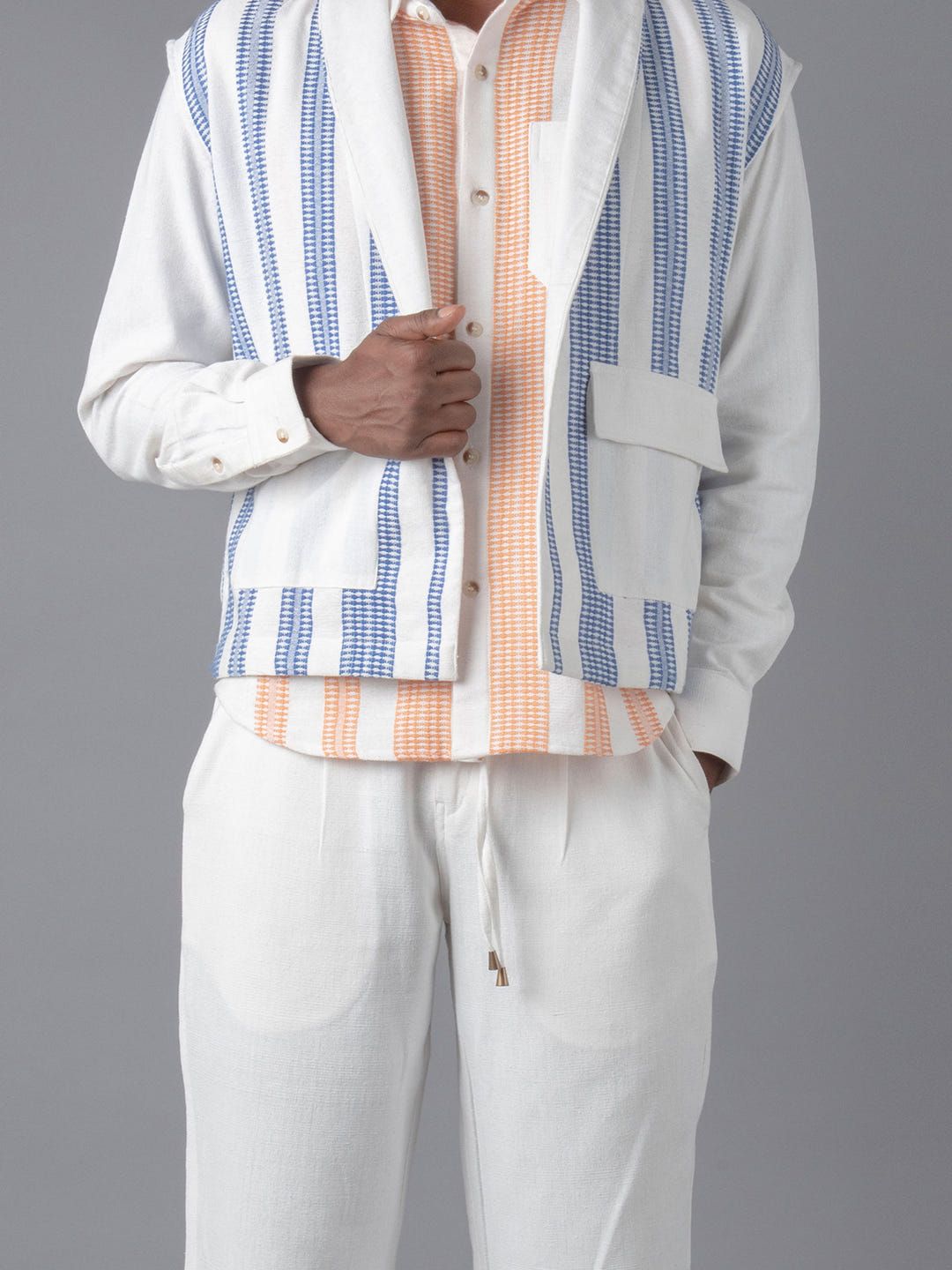 Men kukhna shirt sleeveless shrug pant - image 4