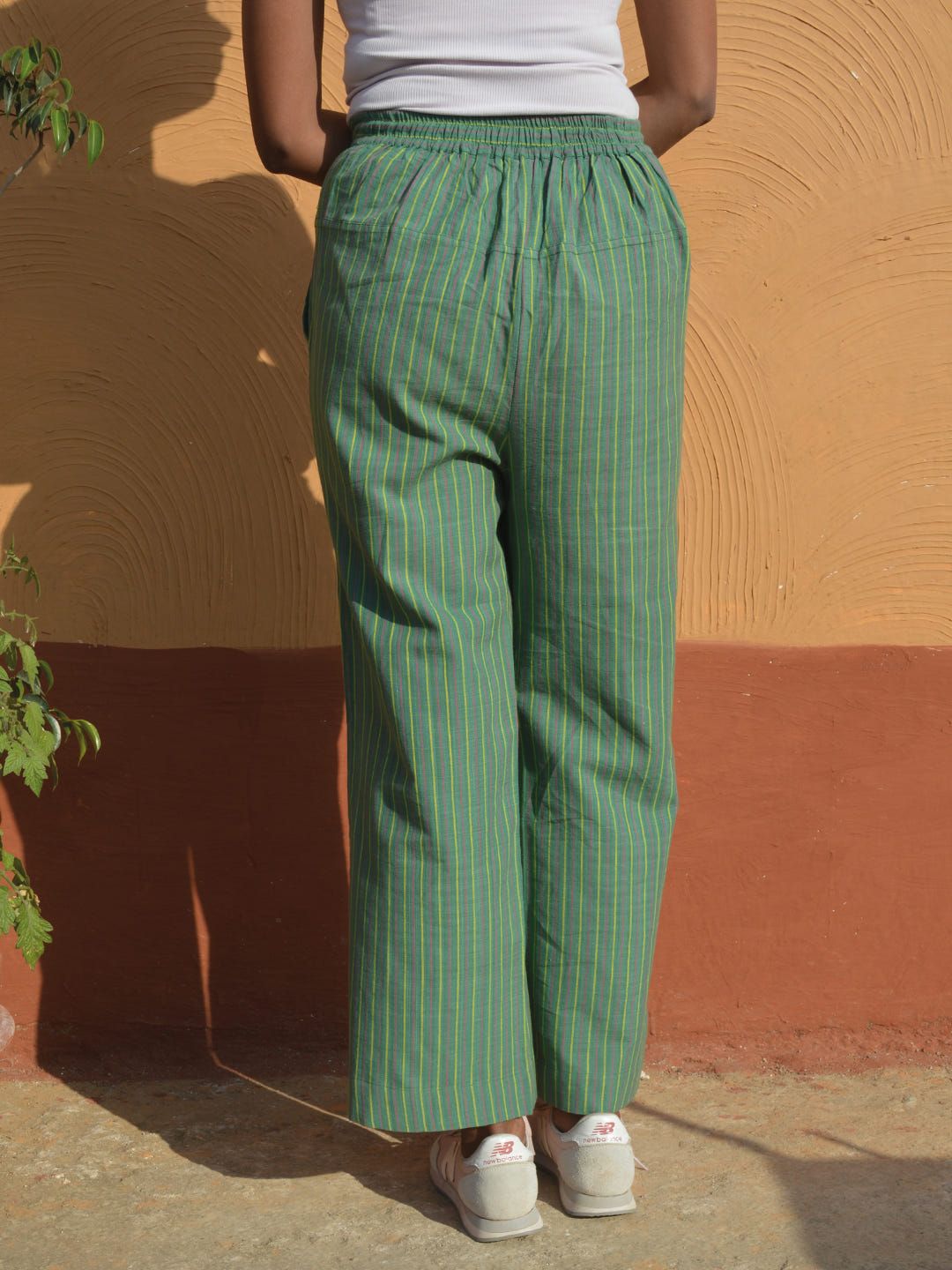 Striped Cotton Unisex Trousers - image 2