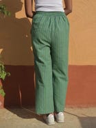 Striped Cotton Unisex Trousers view 2