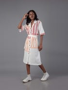 Women Camp Collar Shirt Dress view 1