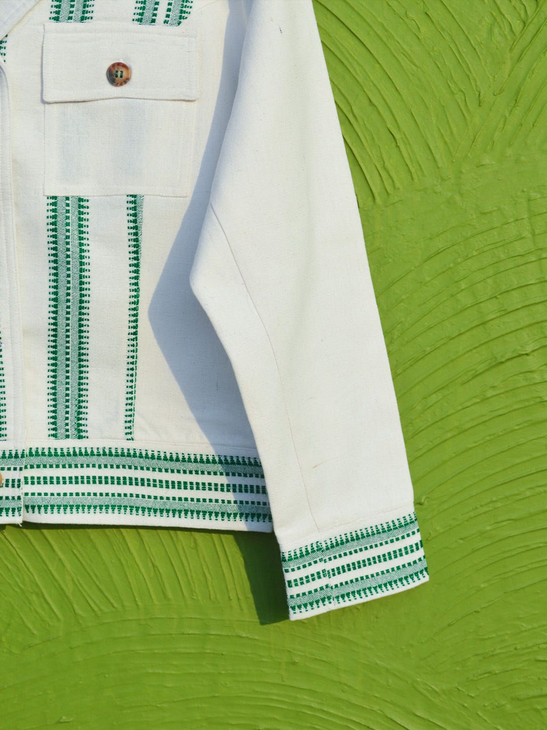 Green Biker Jacket - image 2