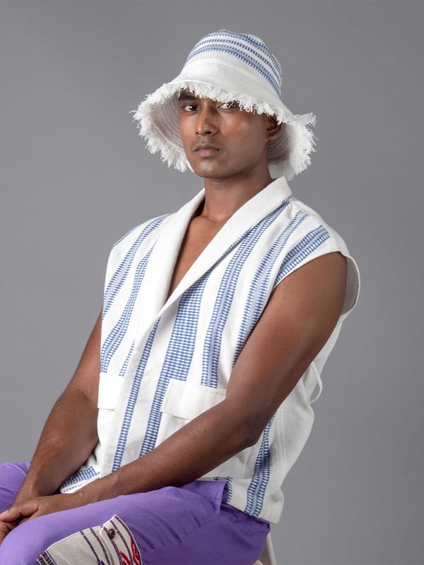 Johargram — Blue bucket cap