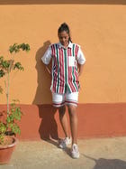 Biru Unisex Oversized Half Shirt & Shorts view 1