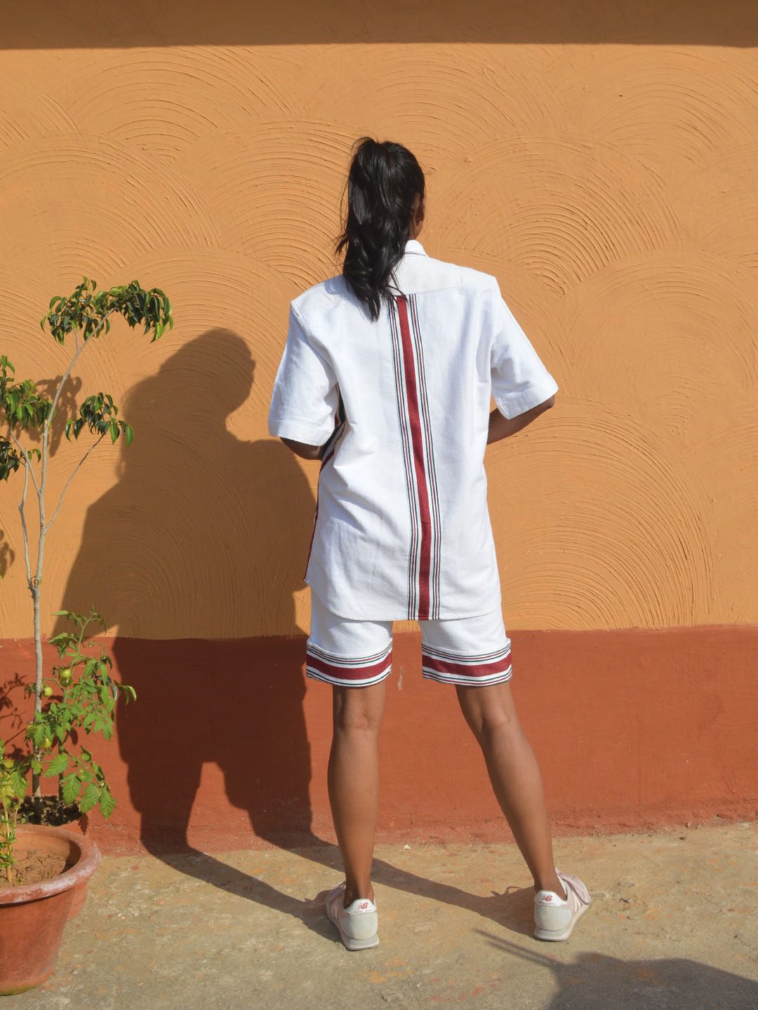 Biru Unisex Oversized Half Shirt & Shorts - image 4