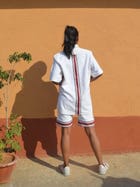Biru Unisex Oversized Half Shirt & Shorts view 4