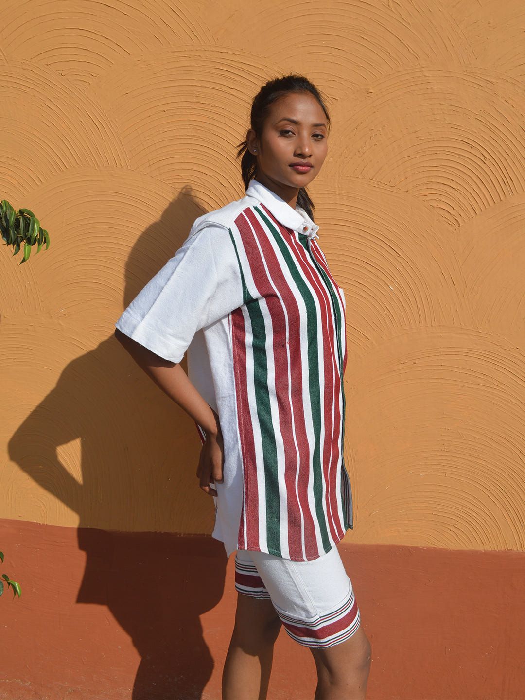 Biru Unisex Oversized Half Shirt & Shorts - image 5