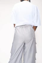ICED GREY FLAP POCKET UNISEX TROUSERS view 2