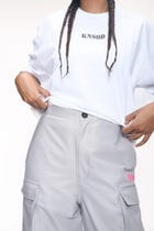 ICED GREY FLAP POCKET UNISEX TROUSERS view 4