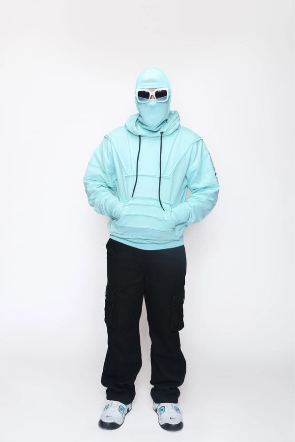 KunSquad — PEPPERMINT STRIP DETAILED UNISEX HOODIE