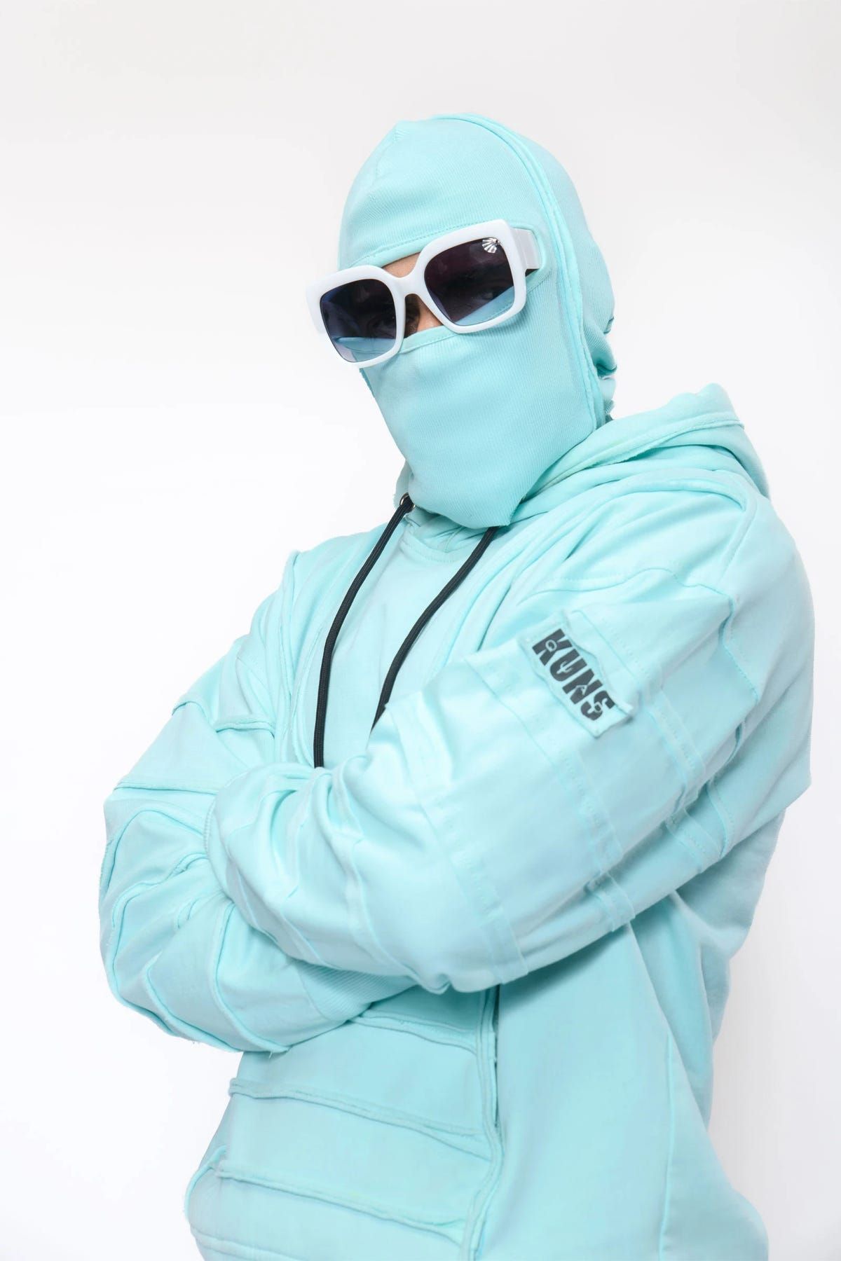 PEPPERMINT STRIP DETAILED UNISEX HOODIE - image 2