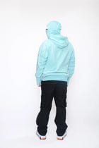 PEPPERMINT STRIP DETAILED UNISEX HOODIE view 3