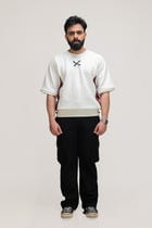MESSY HEADS OFF-WHITE UNISEX SWEATSHIRT view 1