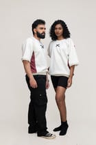 MESSY HEADS OFF-WHITE UNISEX SWEATSHIRT view 7