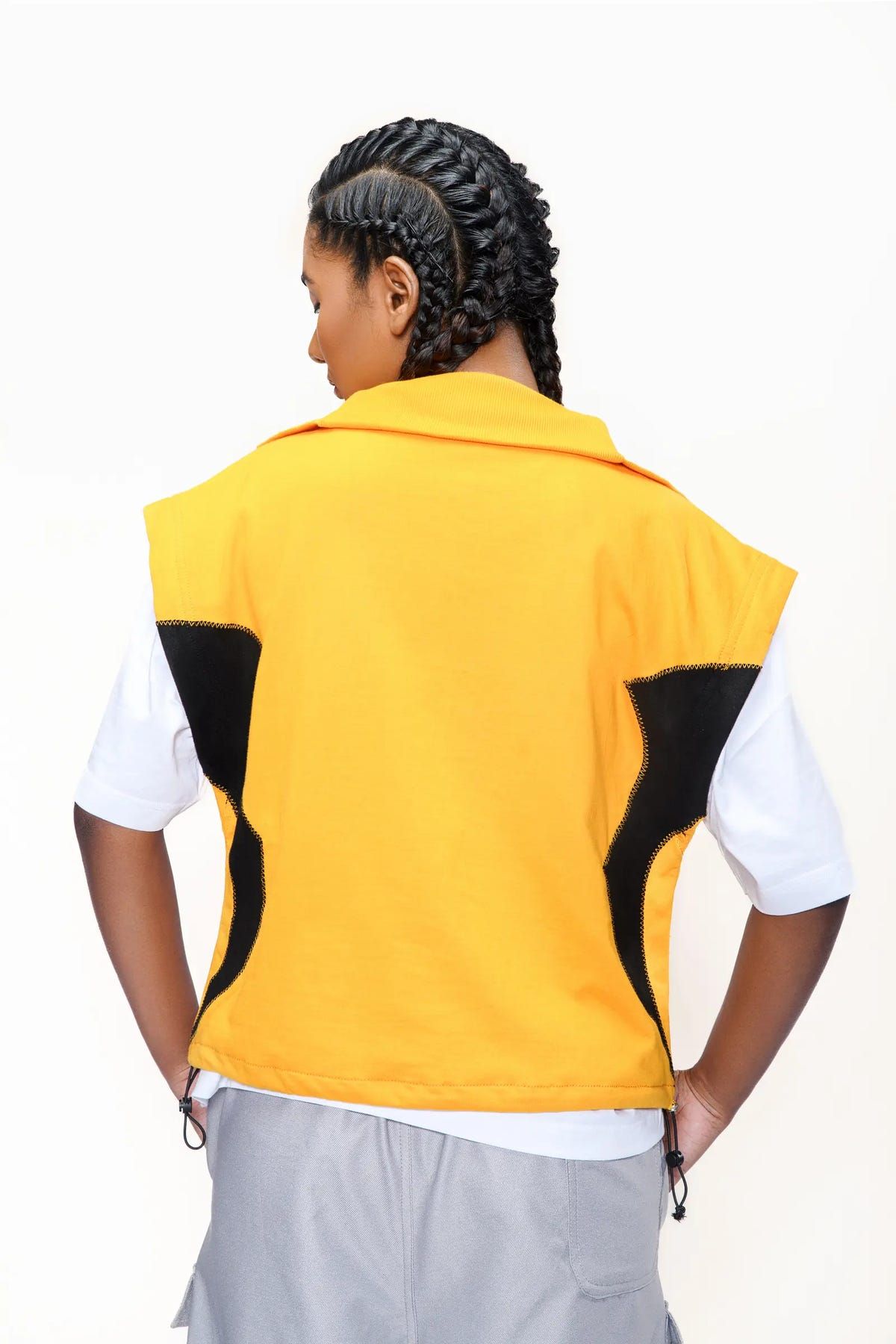 HONEY YELLOW UNISEX SWEATER VEST - image 4