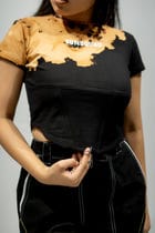 ACID-WASHED CROP TOP view 1