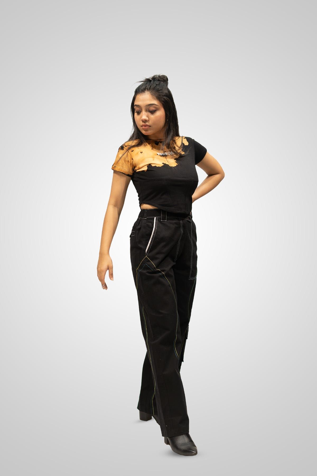 ACID-WASHED CROP TOP - image 4