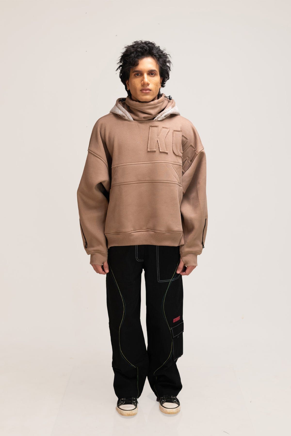 DESERT BLOOM PATCHWORK UNISEX HOODIE - image 1