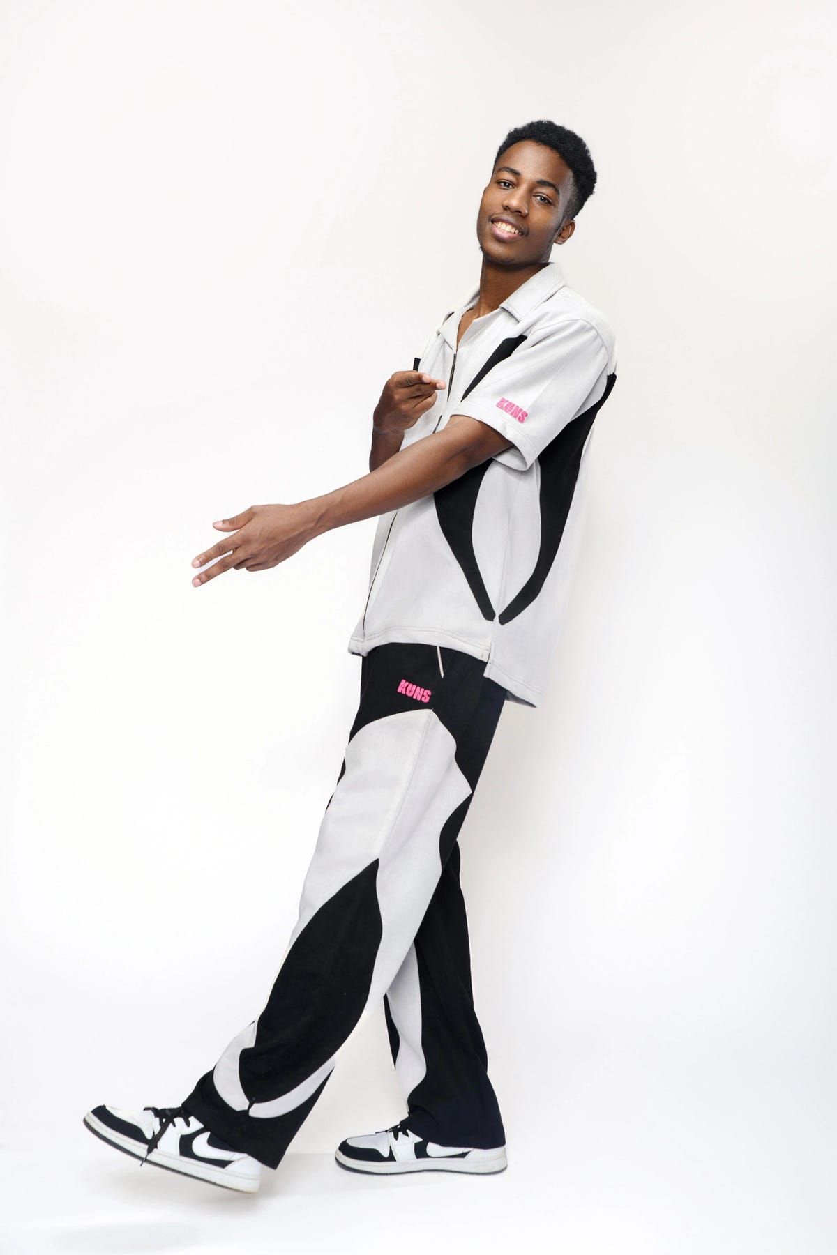 ICED GREY SUEDE UNISEX CO-ORD - image 3
