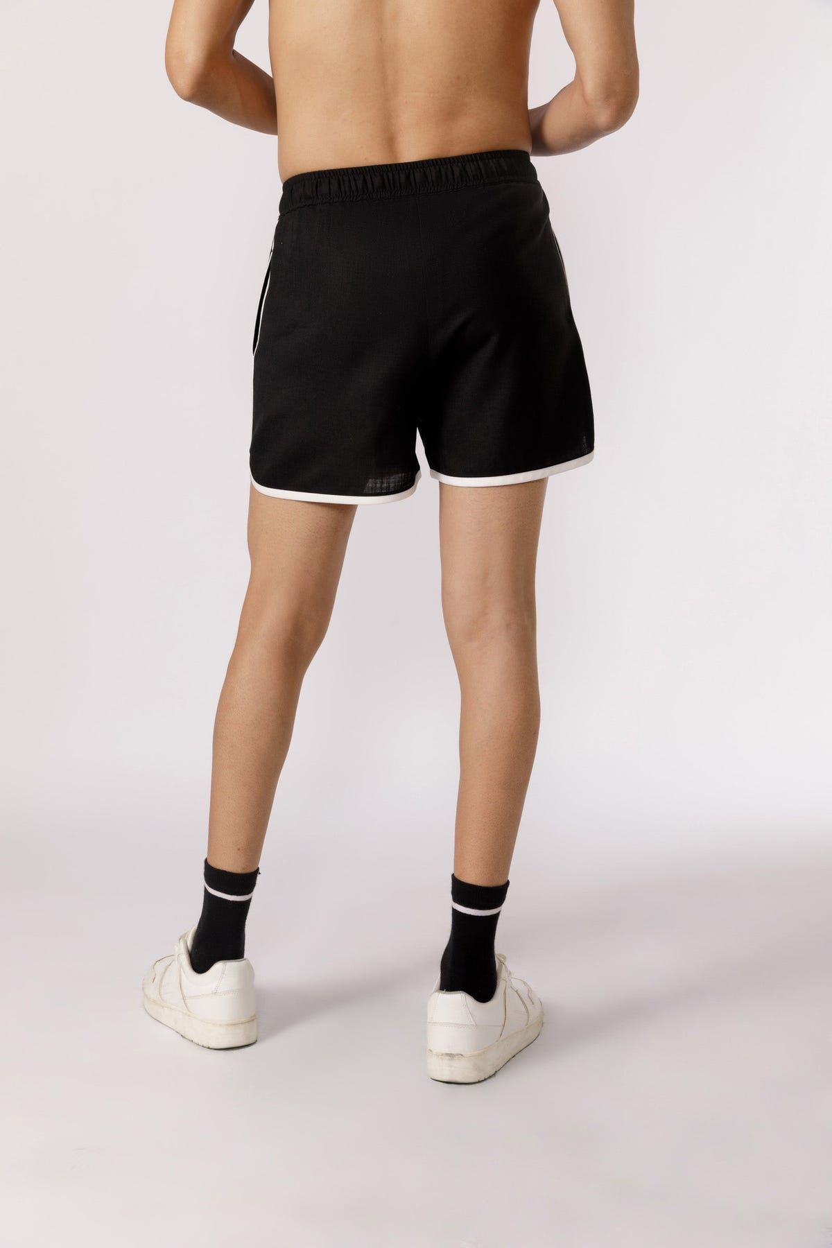 Curved hem shorts - image 4