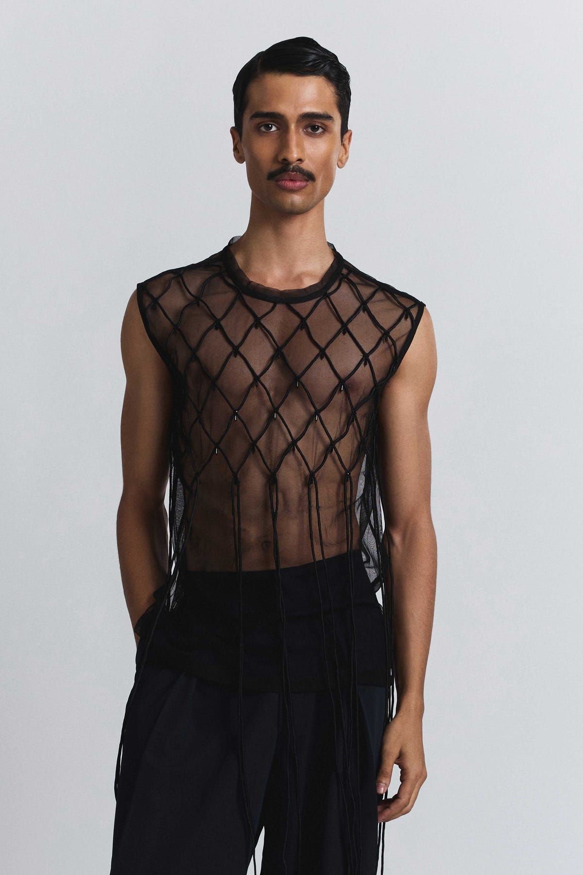 Netted Grid Vest - image 1
