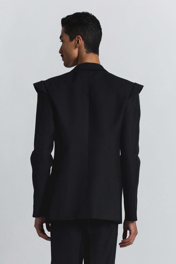 Line out Line — Black Chrome Band Blazer