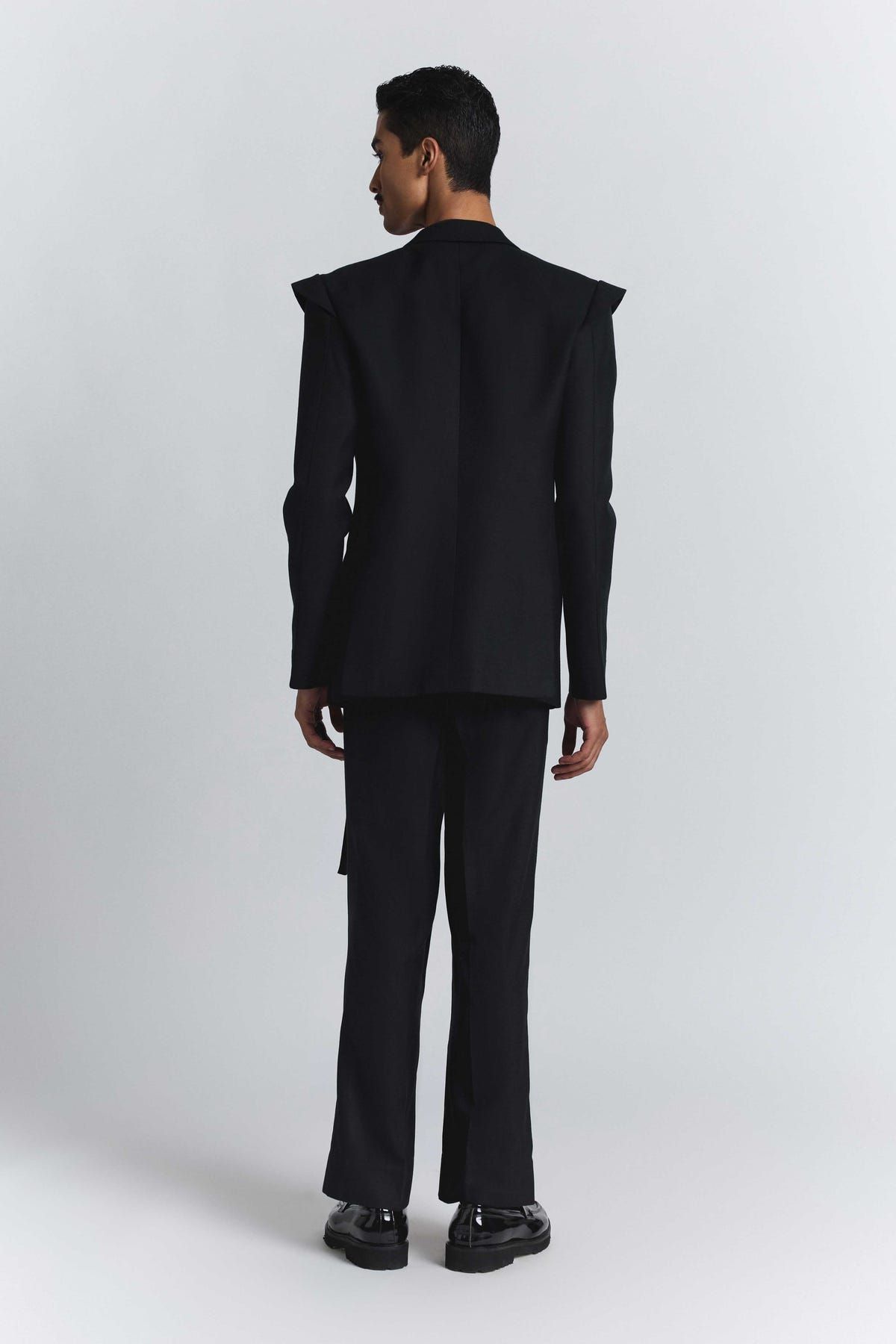 Black Chrome Band Blazer - image 6