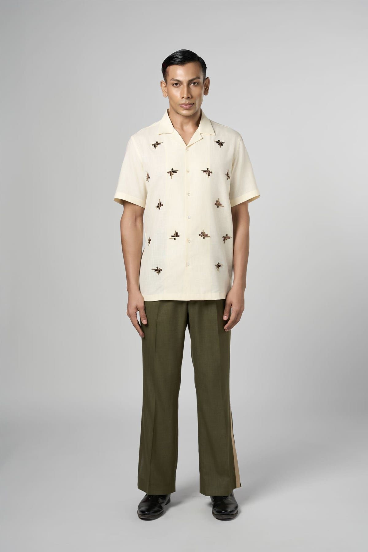 Beam Embroidered Resort Shirt - image 2