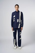 Linear Patch Shirt Midnight view 1