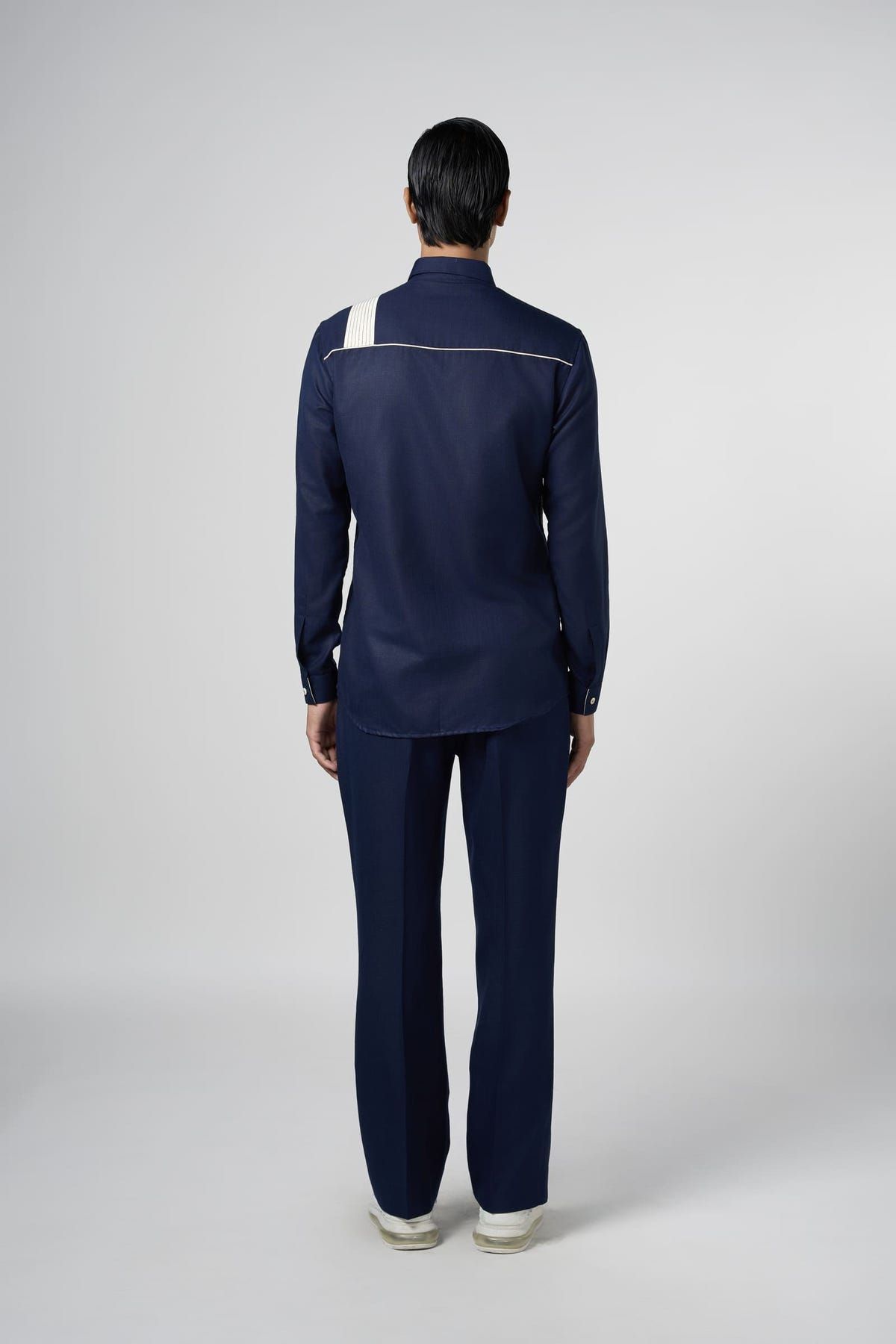 Linear Patch Shirt Midnight - image 3