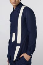 Linear Patch Shirt Midnight view 5