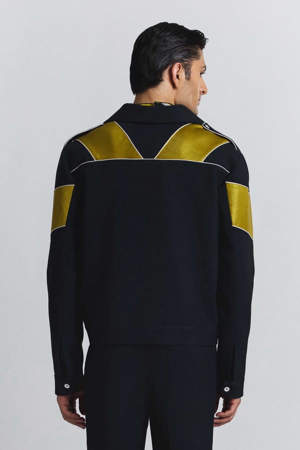 Line out Line — Chevron Pavilion Patch Jacket
