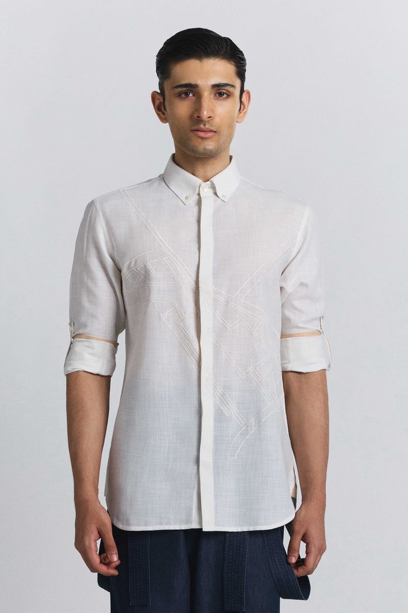 Urban Layout embroidered shirt