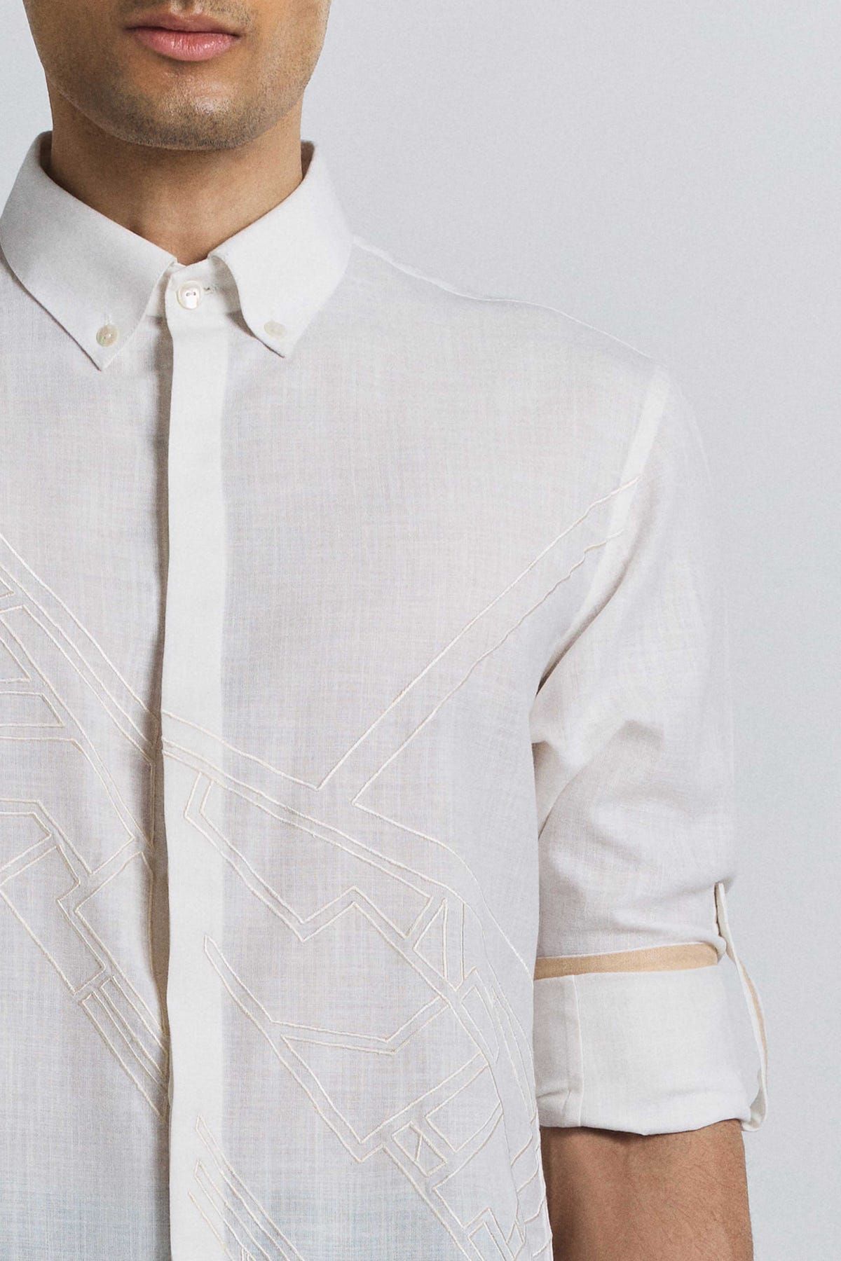 Urban Layout embroidered shirt - image 6