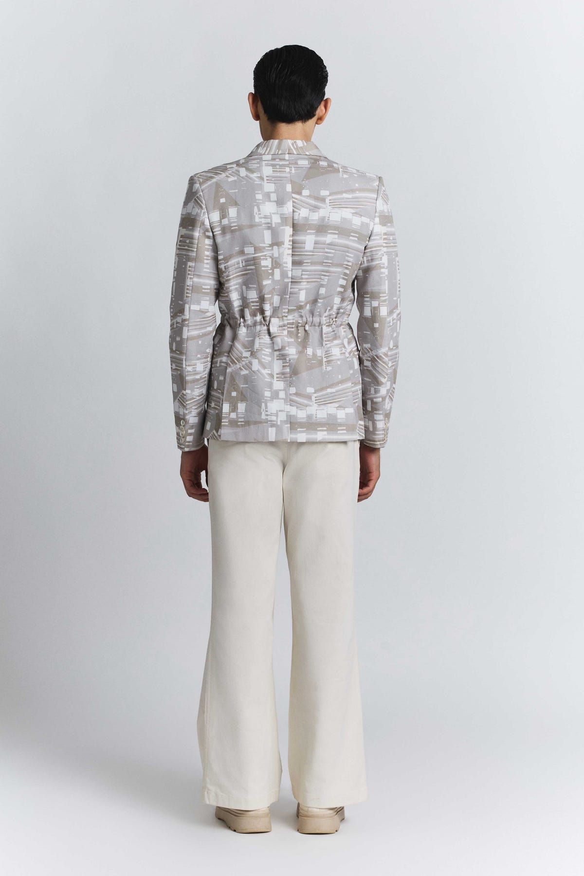 Contour Grid Belted Blazer - image 6