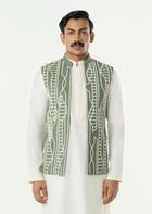 Grill Grid Bandi Jacket - Sage Green view 1