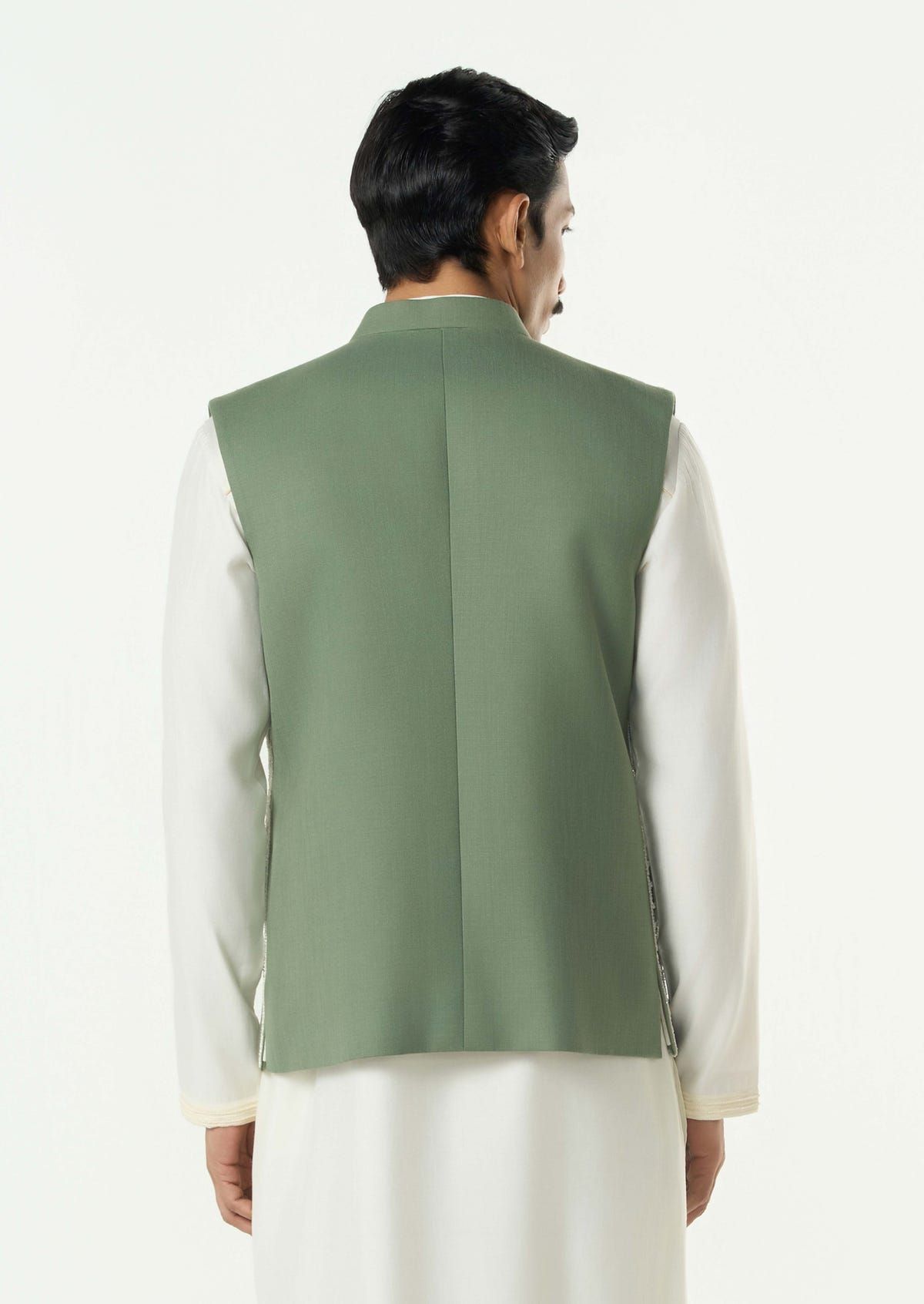 Grill Grid Bandi Jacket - Sage Green - image 2