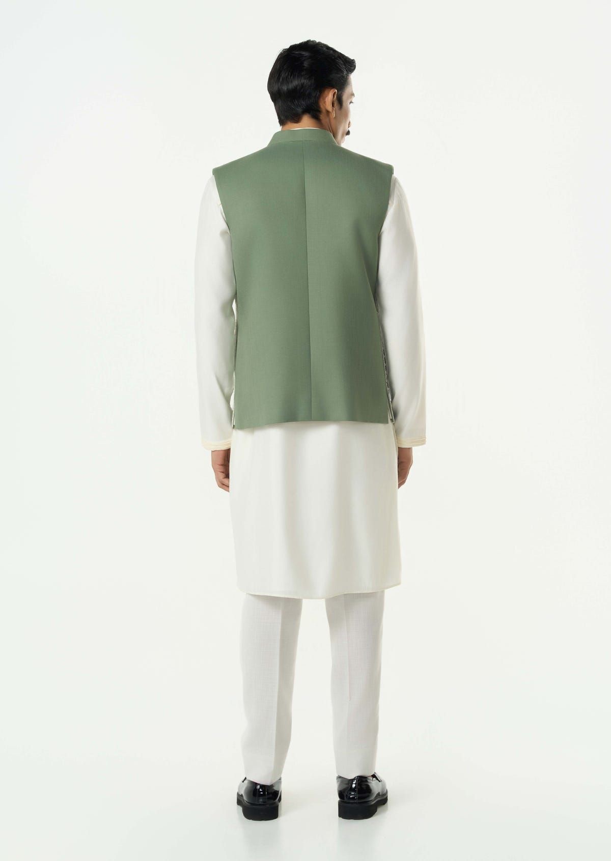 Grill Grid Bandi Jacket - Sage Green - image 4