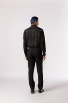 Ruched tie up neck shirt view 2