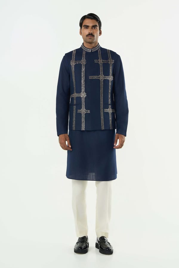 Line out Line — Beam Bandi Jacket Set - Navy Blue