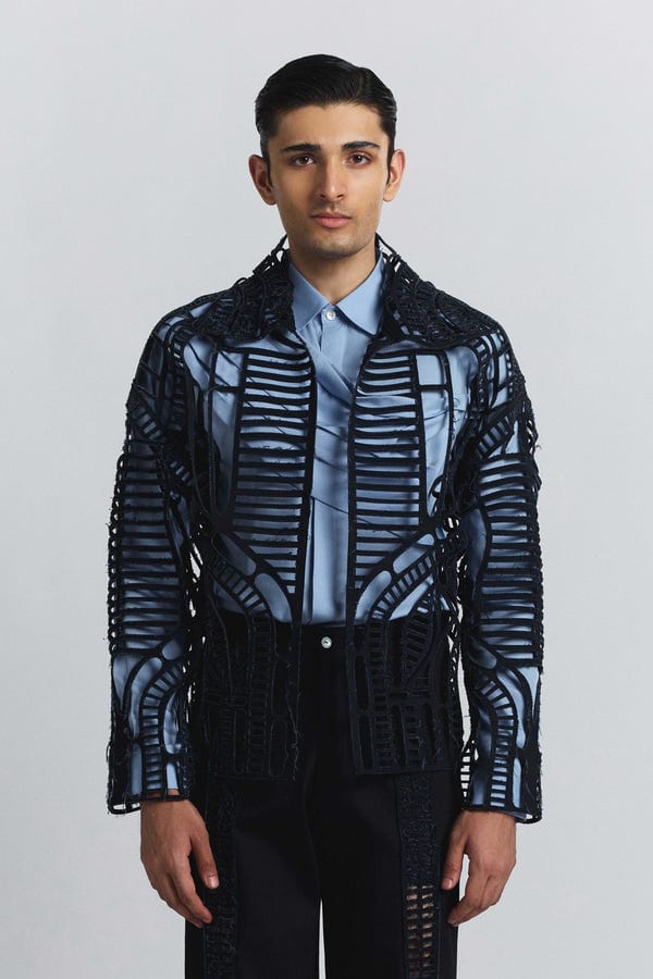 Line out Line — Circuitry Laser-Cut Jacket