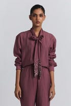 Tie-Neck Embellished Set view 1