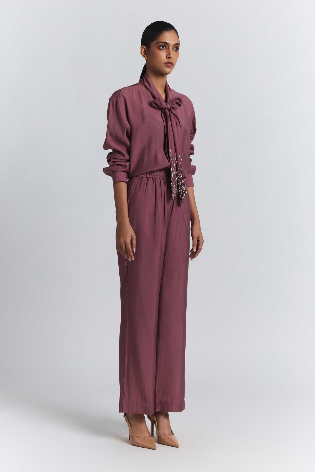 Tie-Neck Embellished Set - image 5