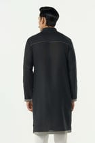 Circuit Pleat Kurta - Black view 2