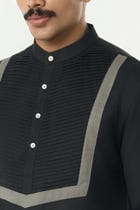 Circuit Pleat Kurta - Black view 6