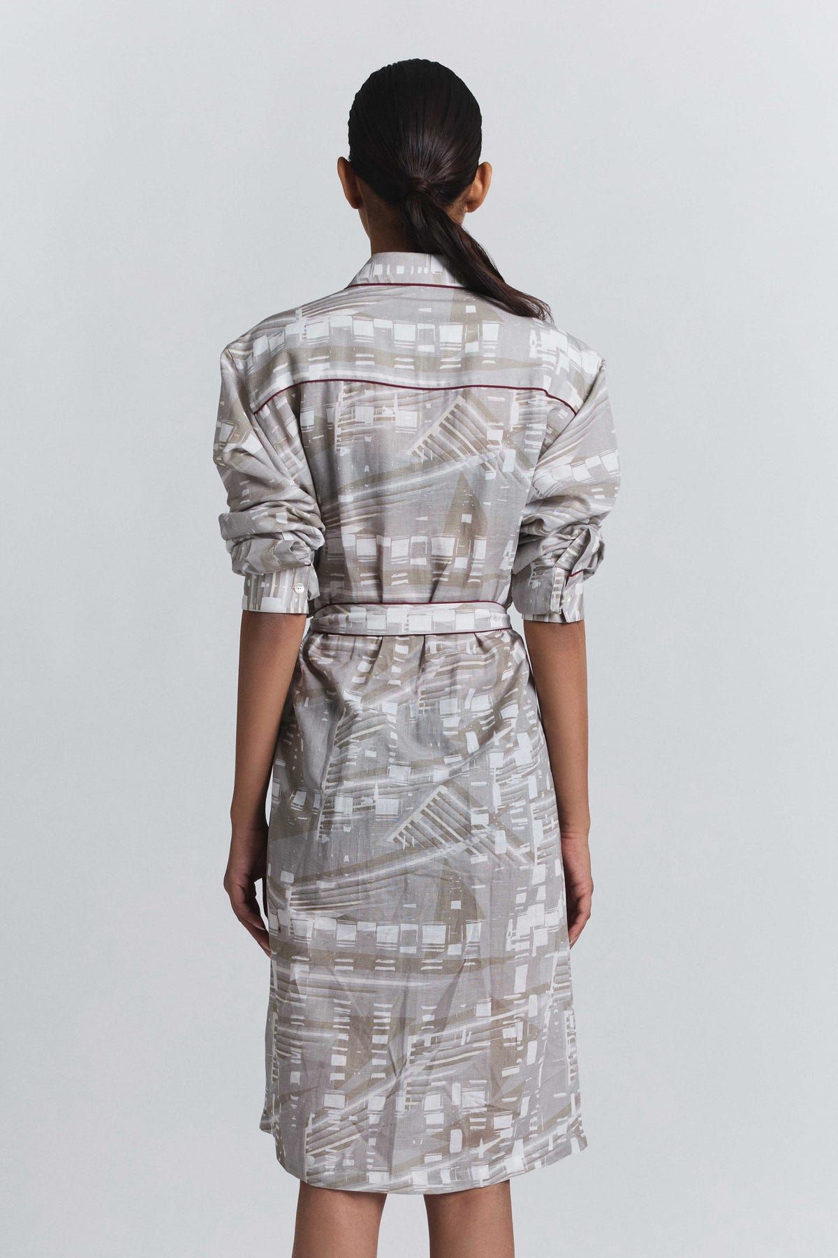 Contour Grid Shirt Dress - image 2