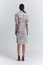 Contour Grid Shirt Dress view 6