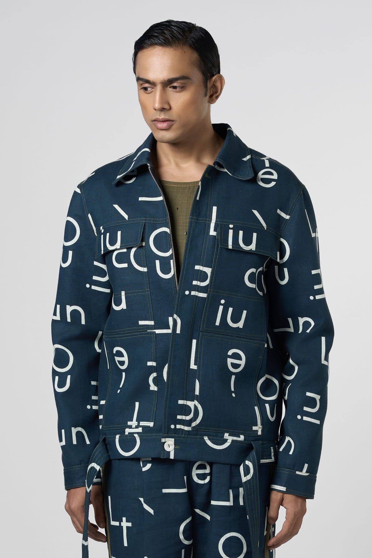 Signature Line Outline Bomber Jacket - image 2