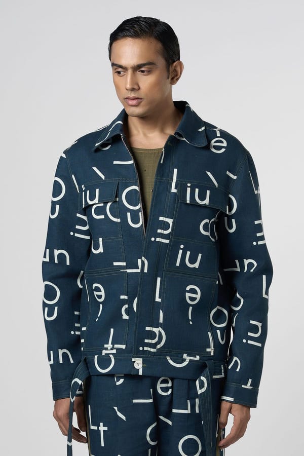 Line out Line — Signature Line Outline Bomber Jacket