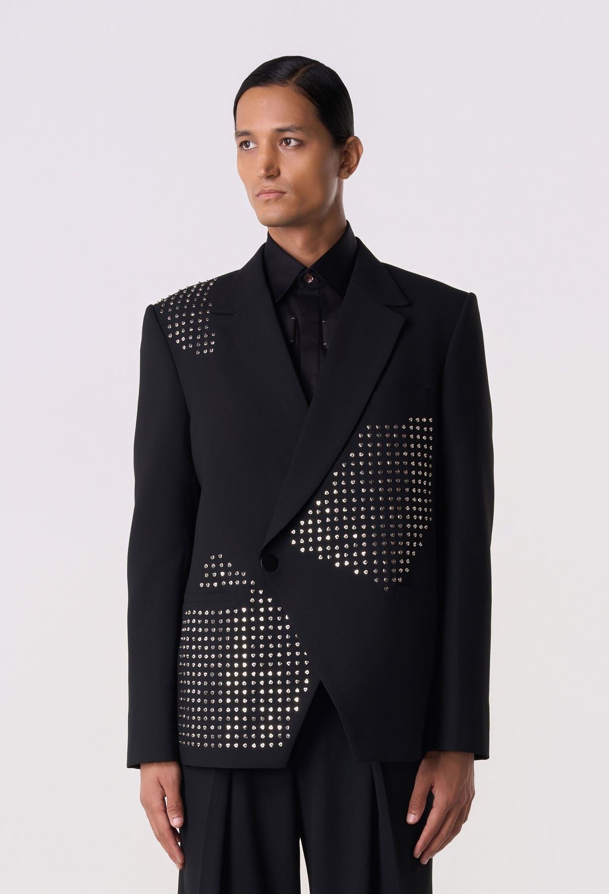 Shield Studded Blazer - image 1